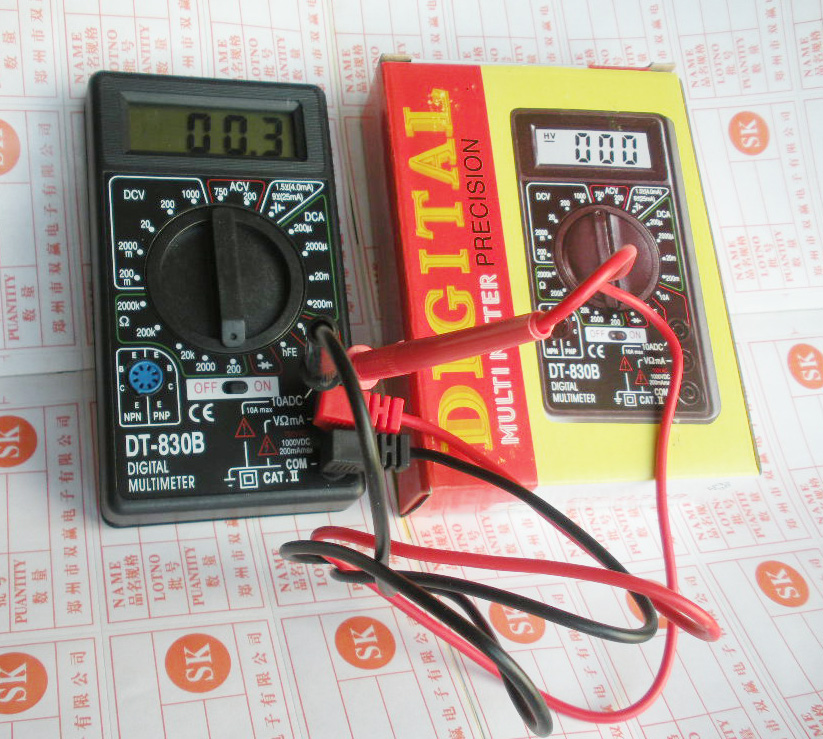 DT-830B 数字万用表 带电池 特价商品 退换货买